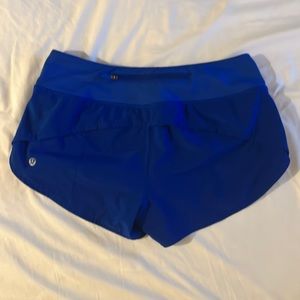 Royal Blue Women’s Lululemon Running Shorts Size 4